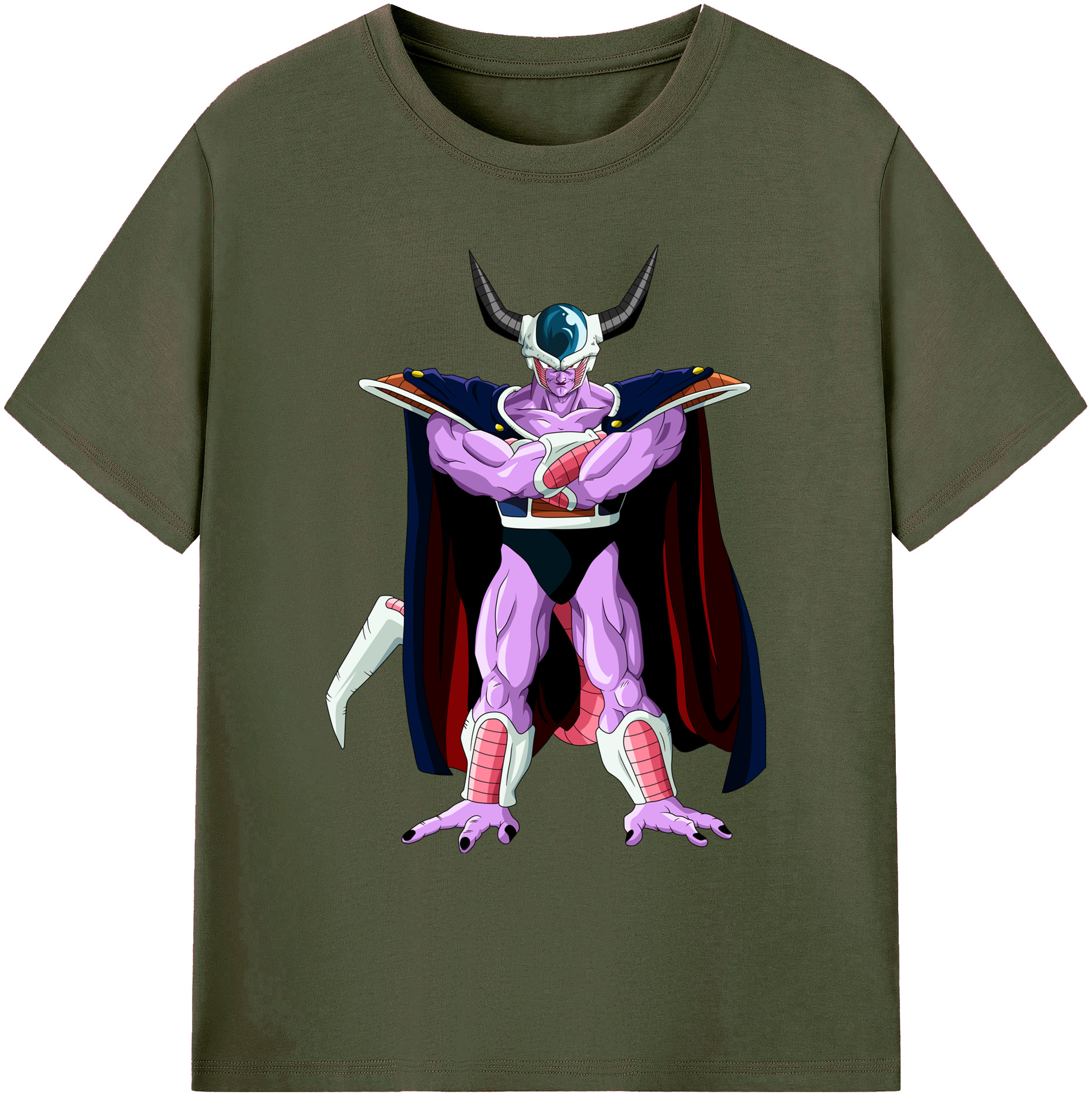 （画像用） ドラゴンボール コルド大王 DRAGON BALL King Cold 綿100％ メンズ半袖Tシャツ｜肌触りやわらか＆通気性